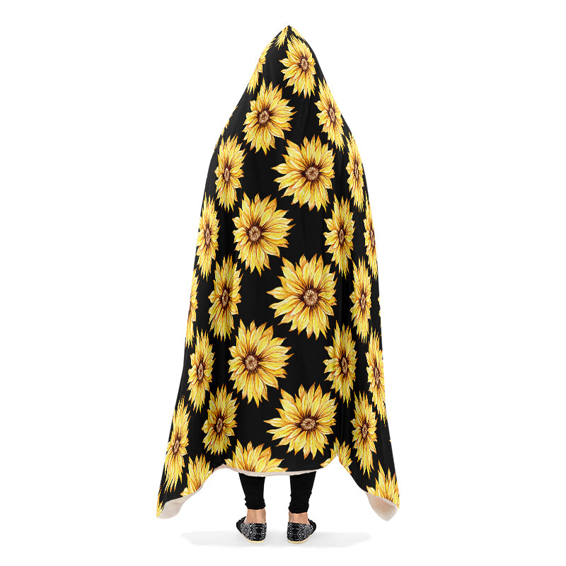 Sunflowers Hooded Blanket