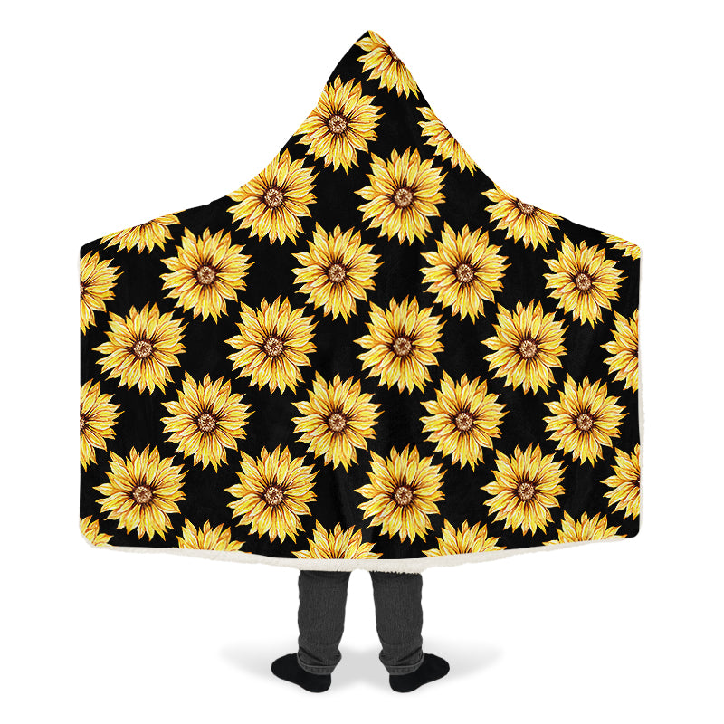 Sunflowers Hooded Blanket