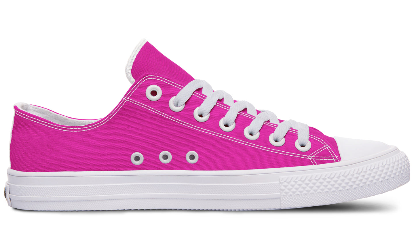 Blue and Pink Mismatched Low Tops