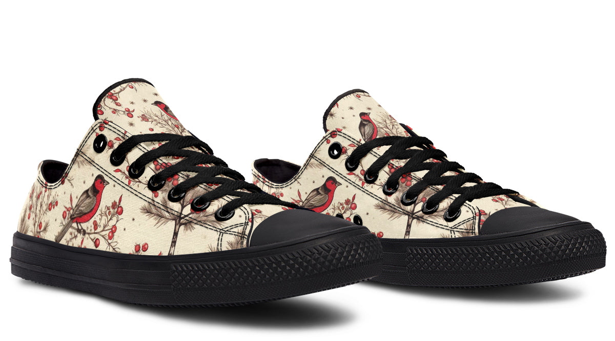 Christmas Birds Low Tops