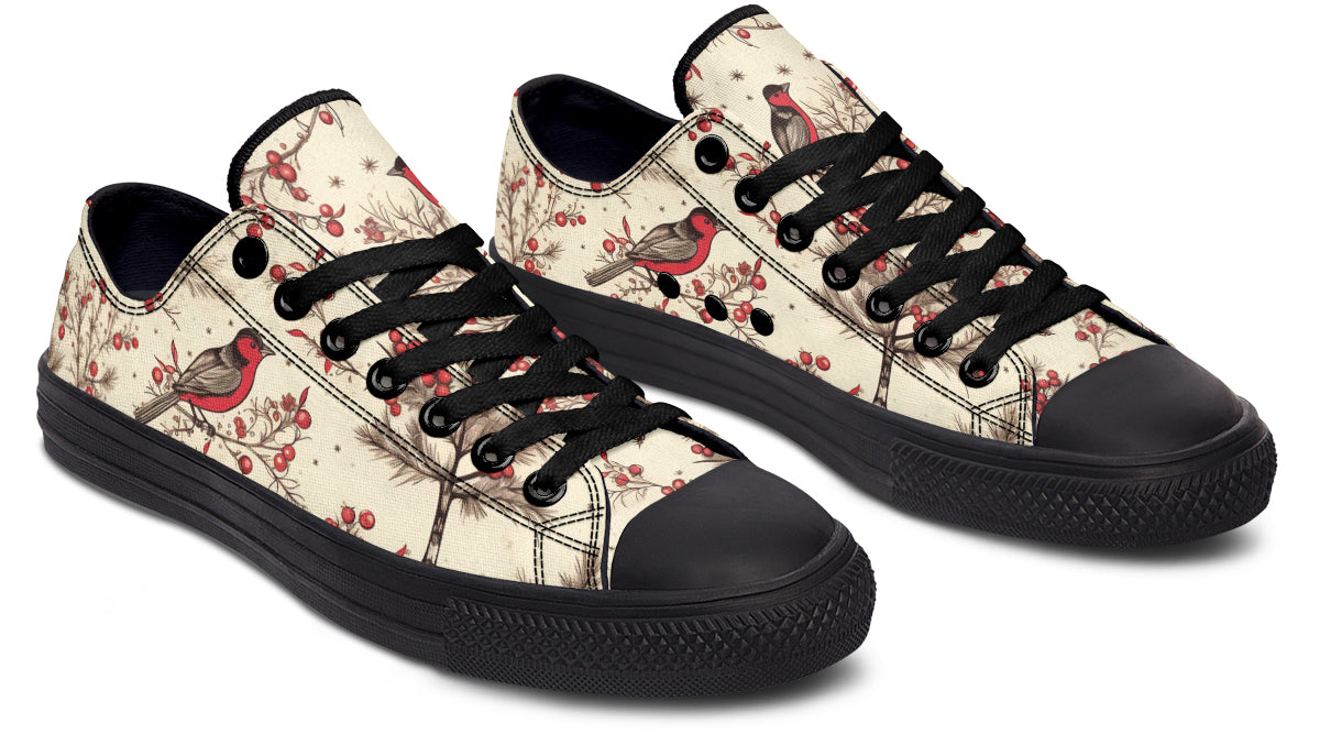 Christmas Birds Low Tops