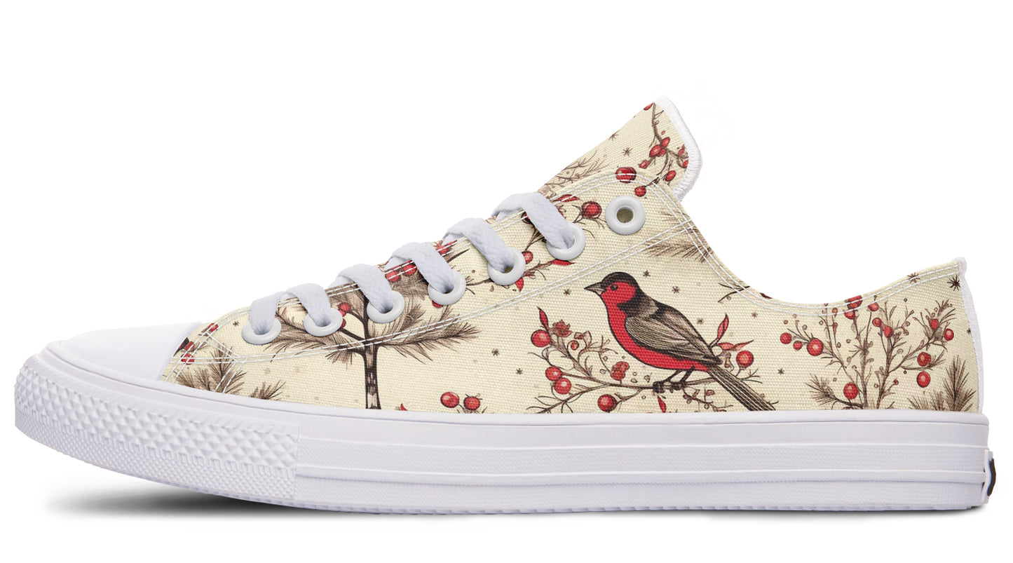 Christmas Birds Low Tops