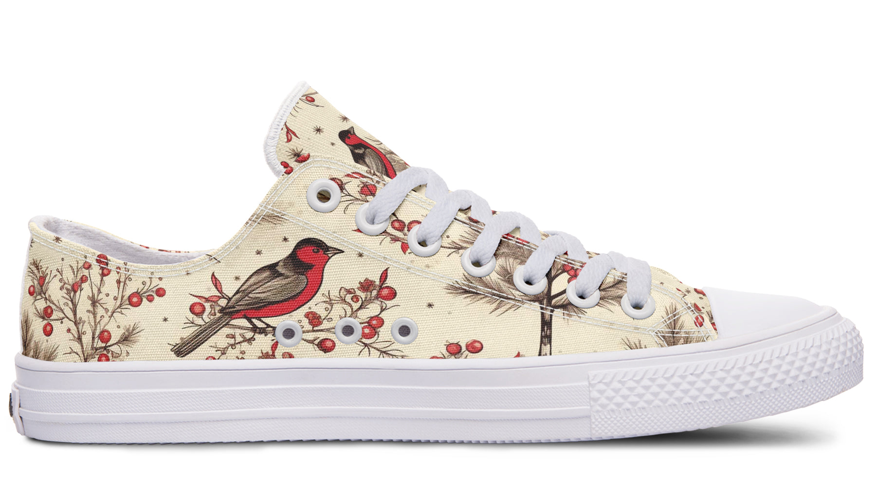 Christmas Birds Low Tops