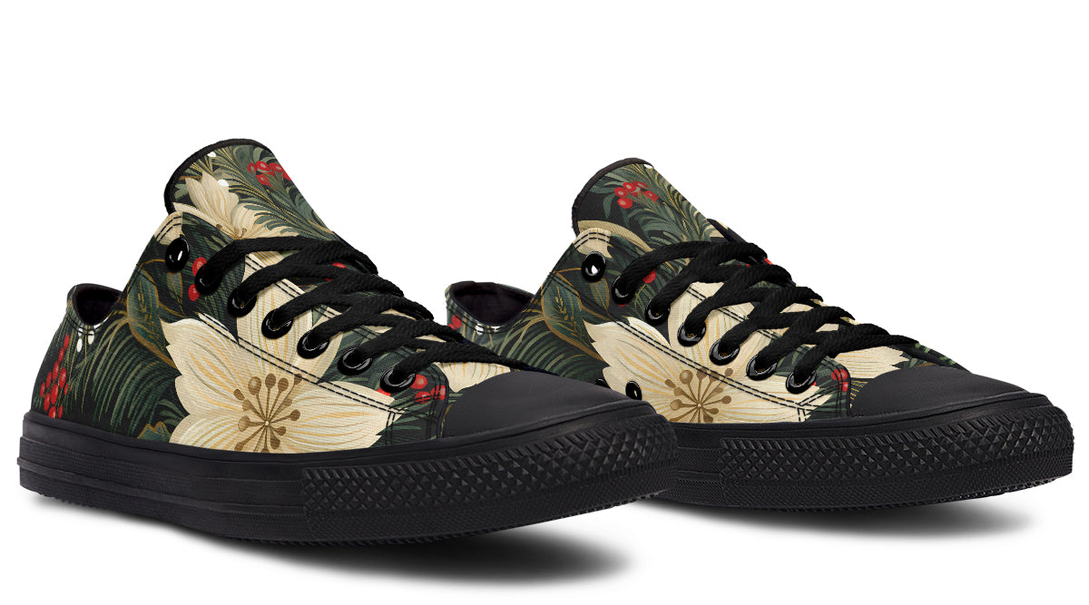 Christmas Flora Low Tops