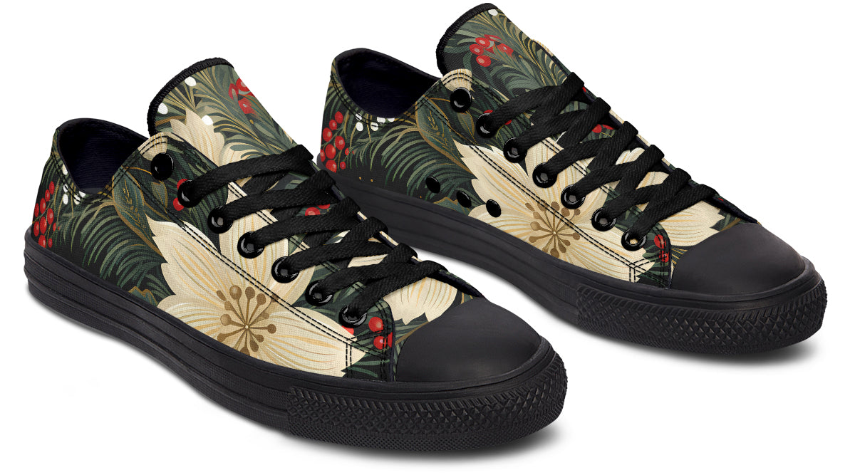 Christmas Flora Low Tops