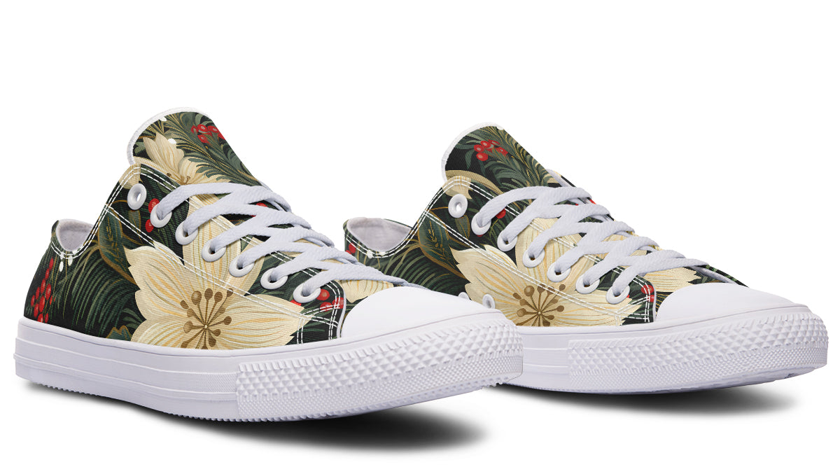 Christmas Flora Low Tops