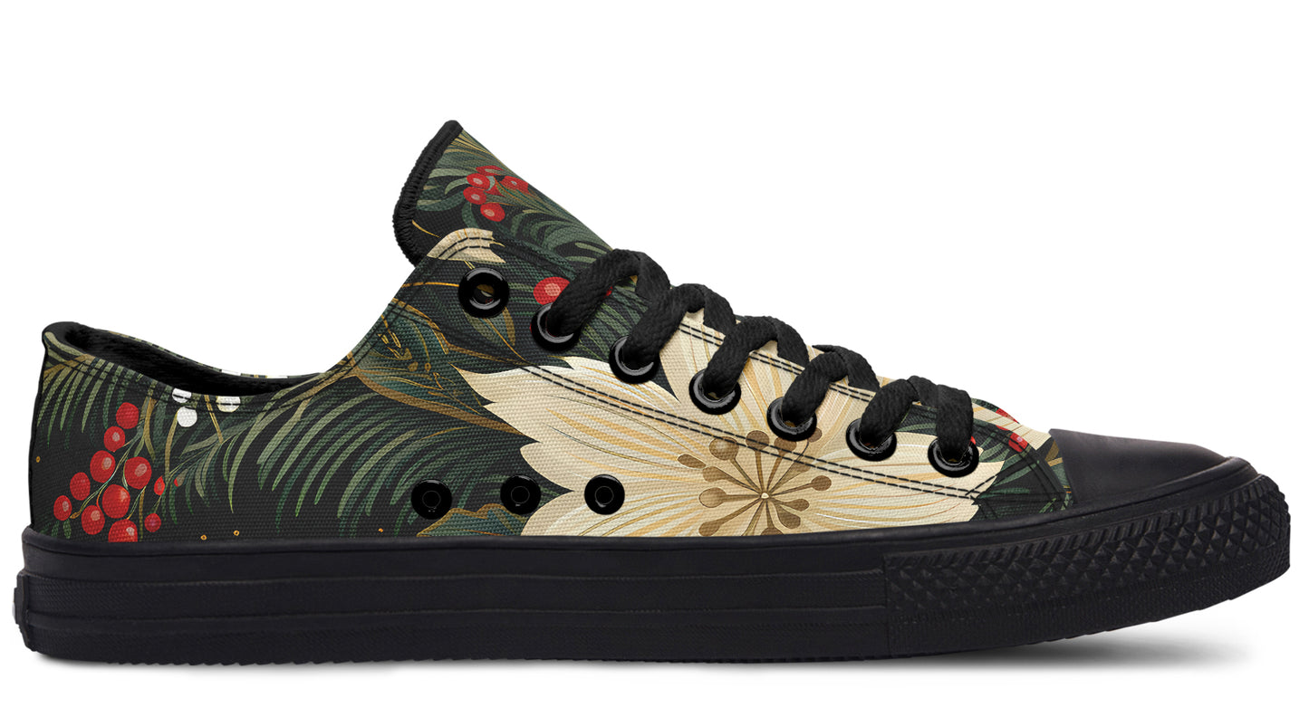 Christmas Flora Low Tops