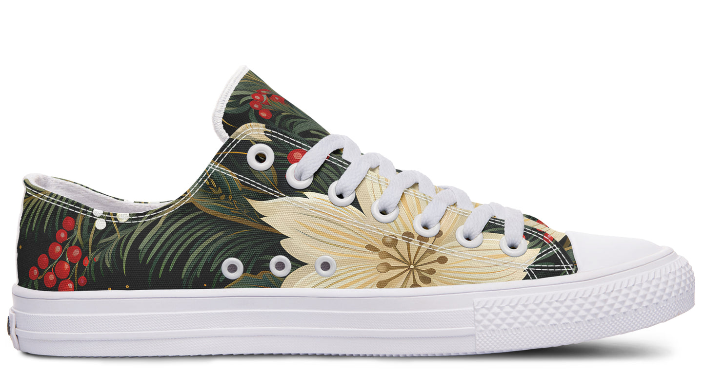 Christmas Flora Low Tops