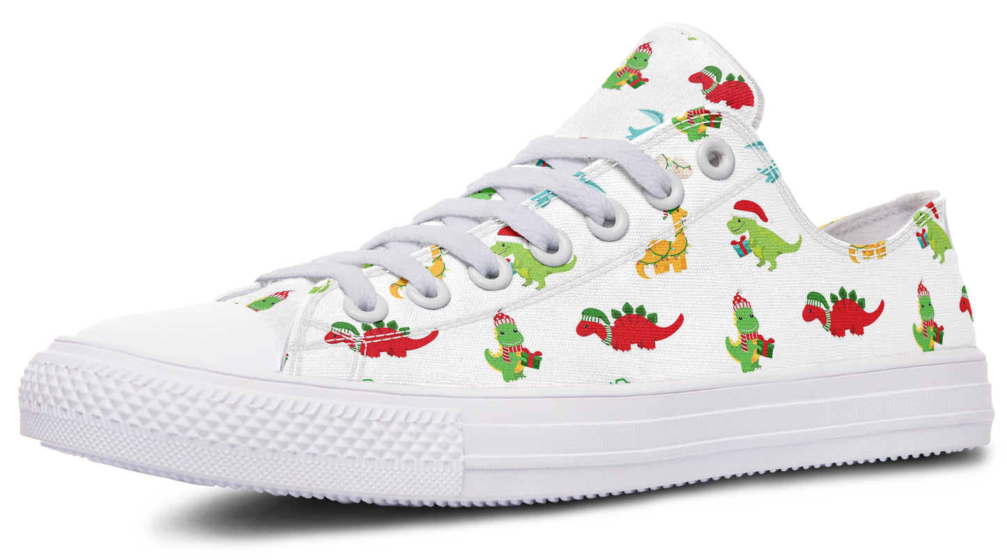 Dino Christmas Low Tops