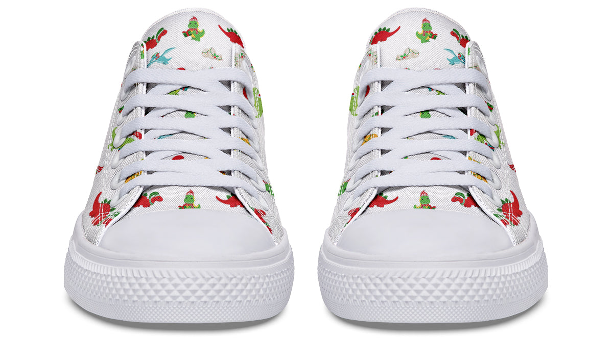 Dino Christmas Low Tops