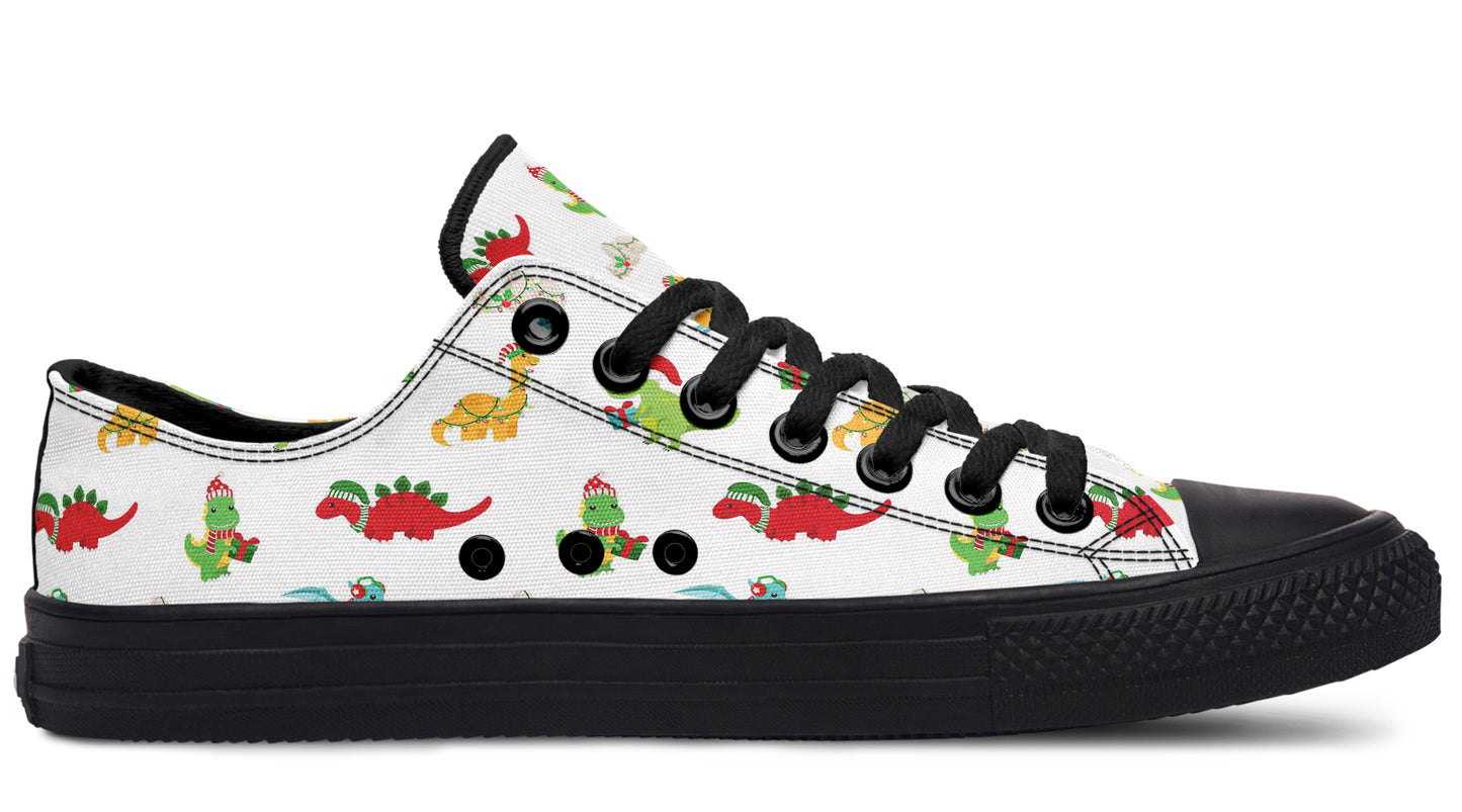 Dino Christmas Low Tops