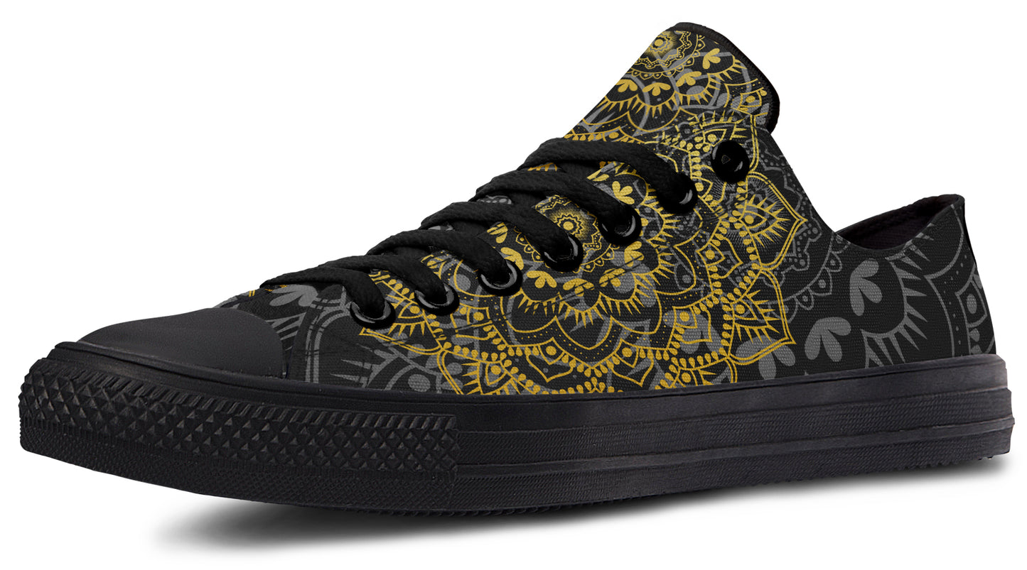 Golden Mandala Low Tops