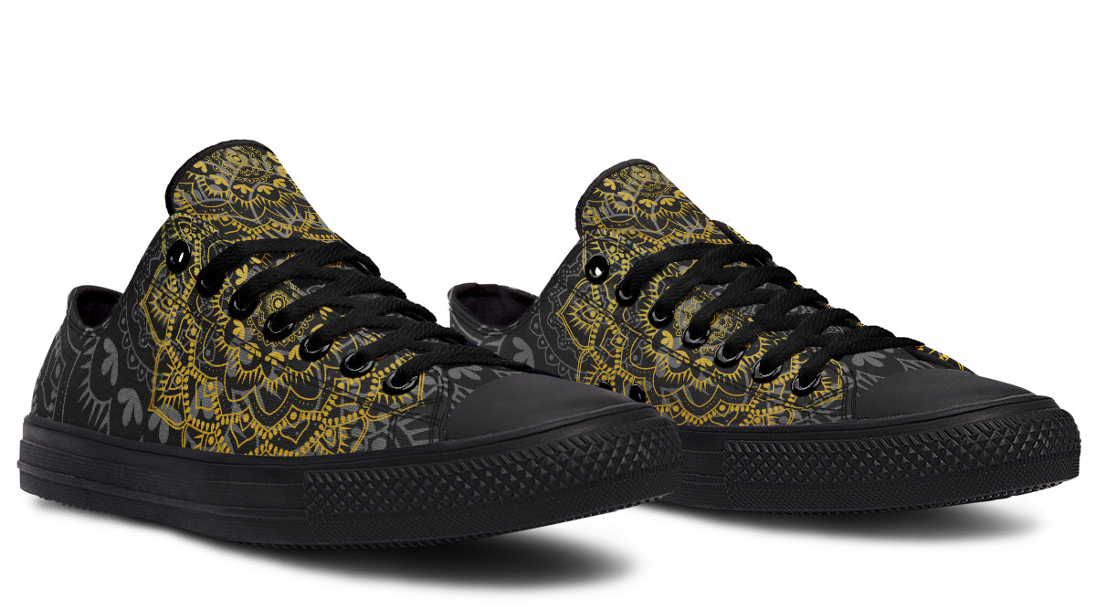 Golden Mandala Low Tops