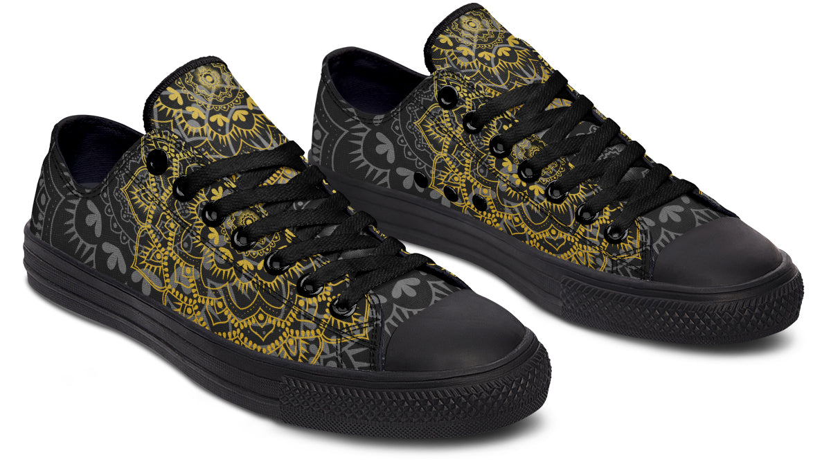 Golden Mandala Low Tops