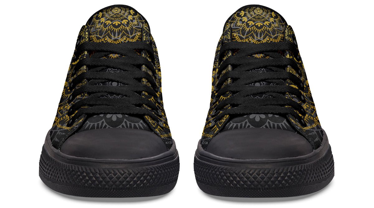 Golden Mandala Low Tops