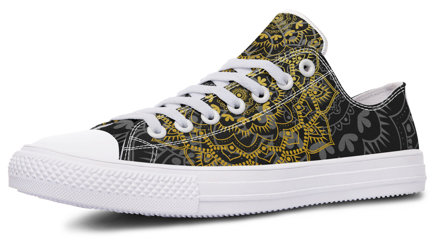 Golden Mandala Low Tops