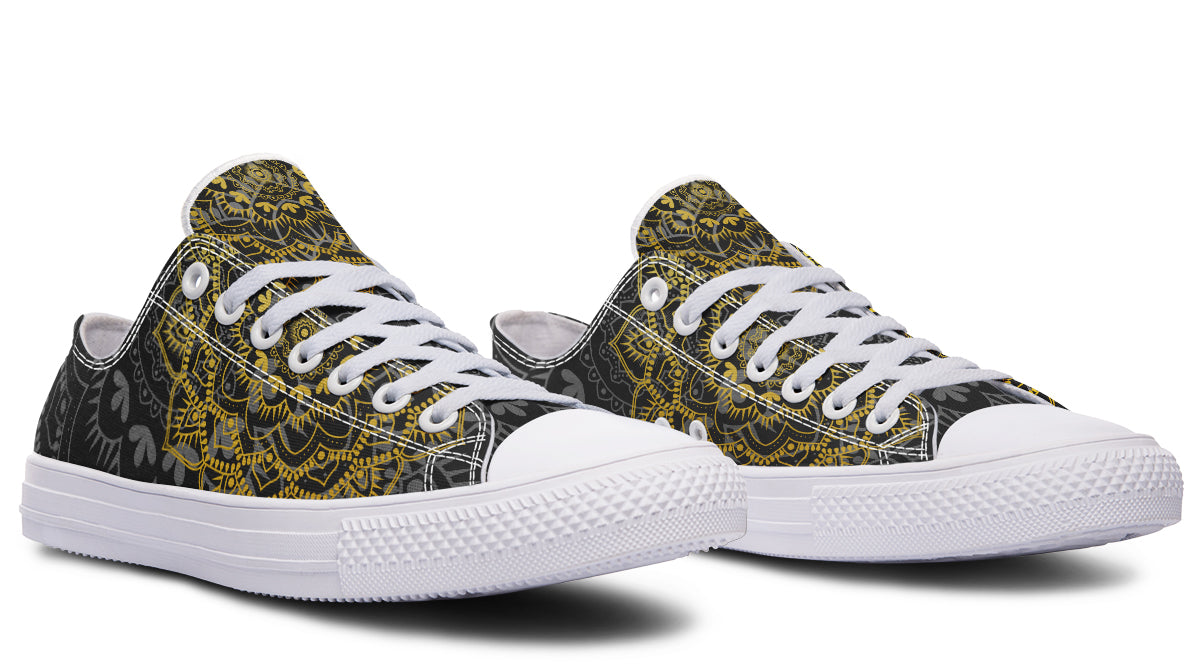 Golden Mandala Low Tops