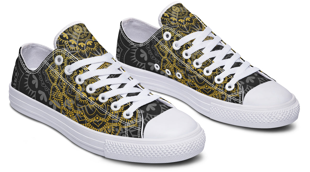 Golden Mandala Low Tops