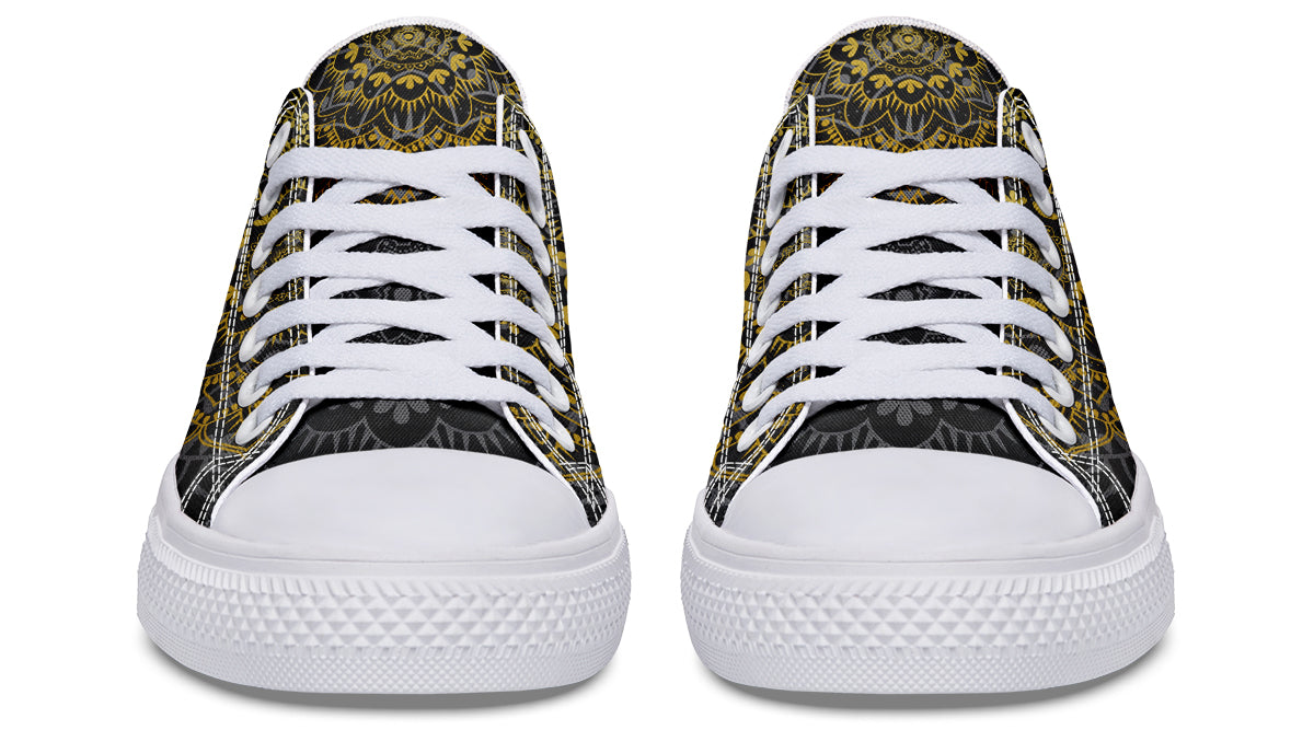 Golden Mandala Low Tops