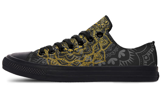 Golden Mandala Low Tops