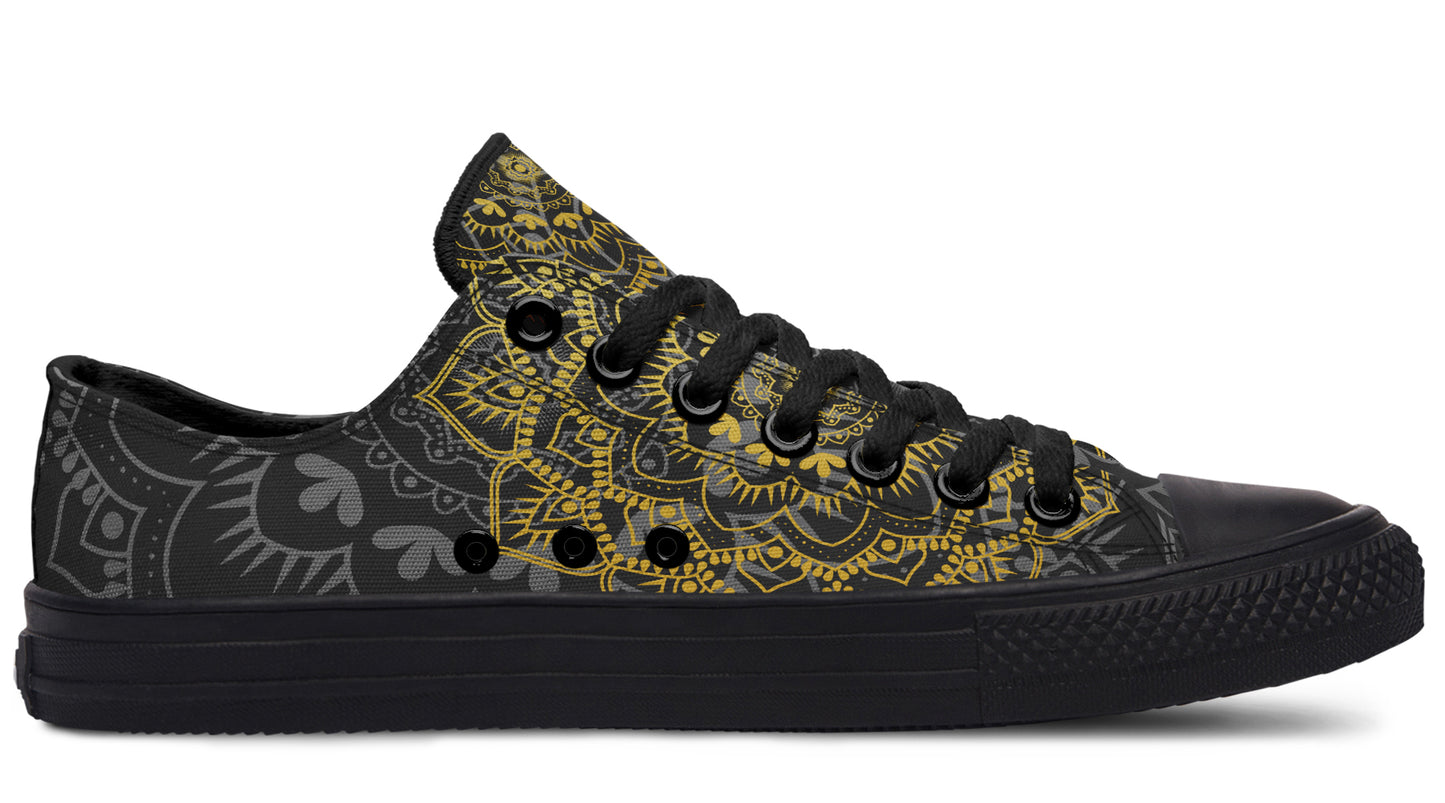 Golden Mandala Low Tops