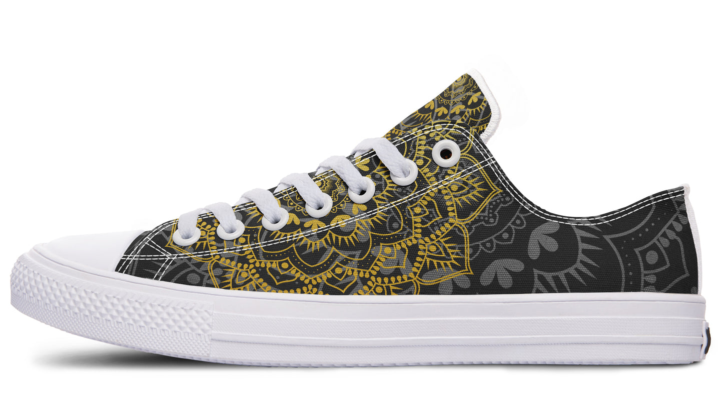 Golden Mandala Low Tops