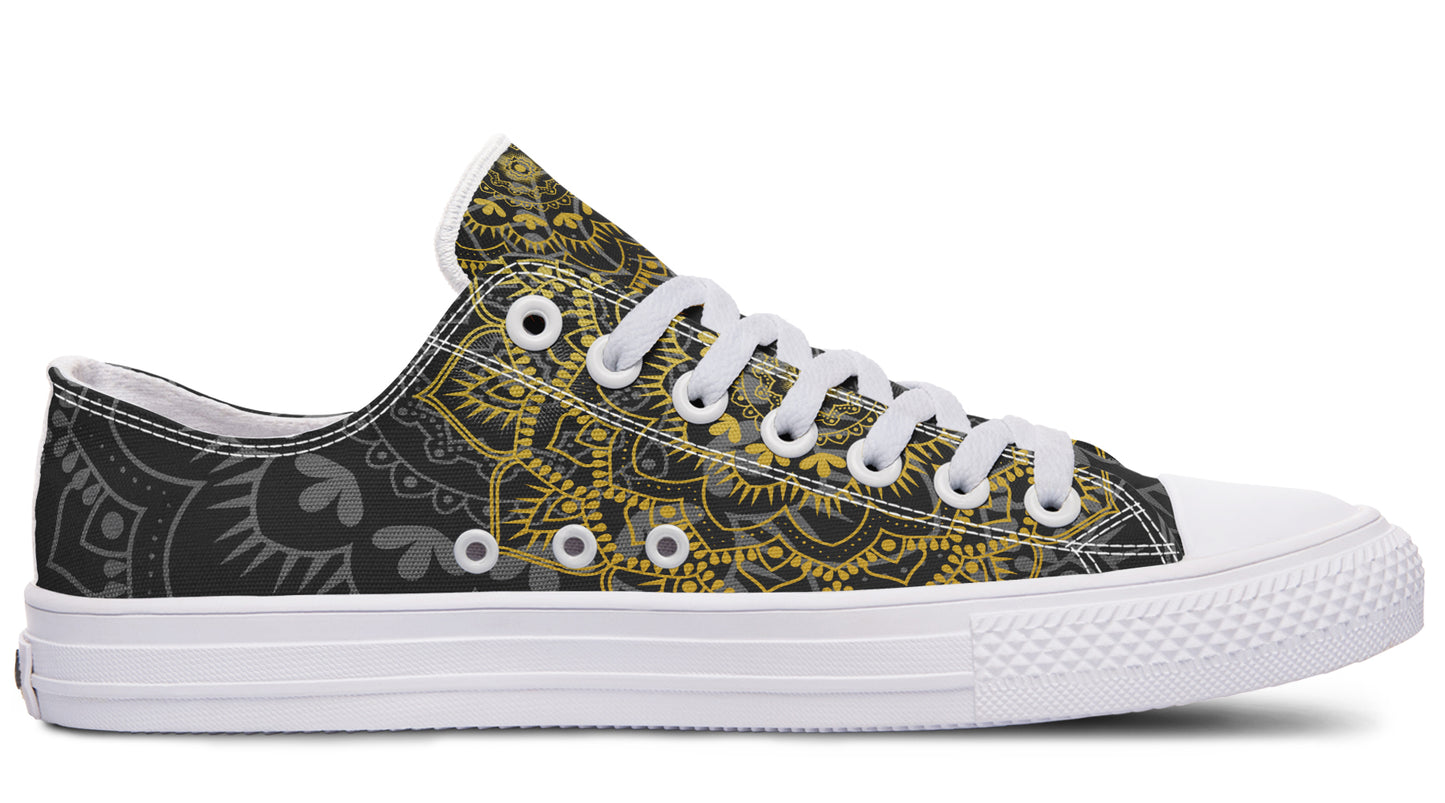 Golden Mandala Low Tops