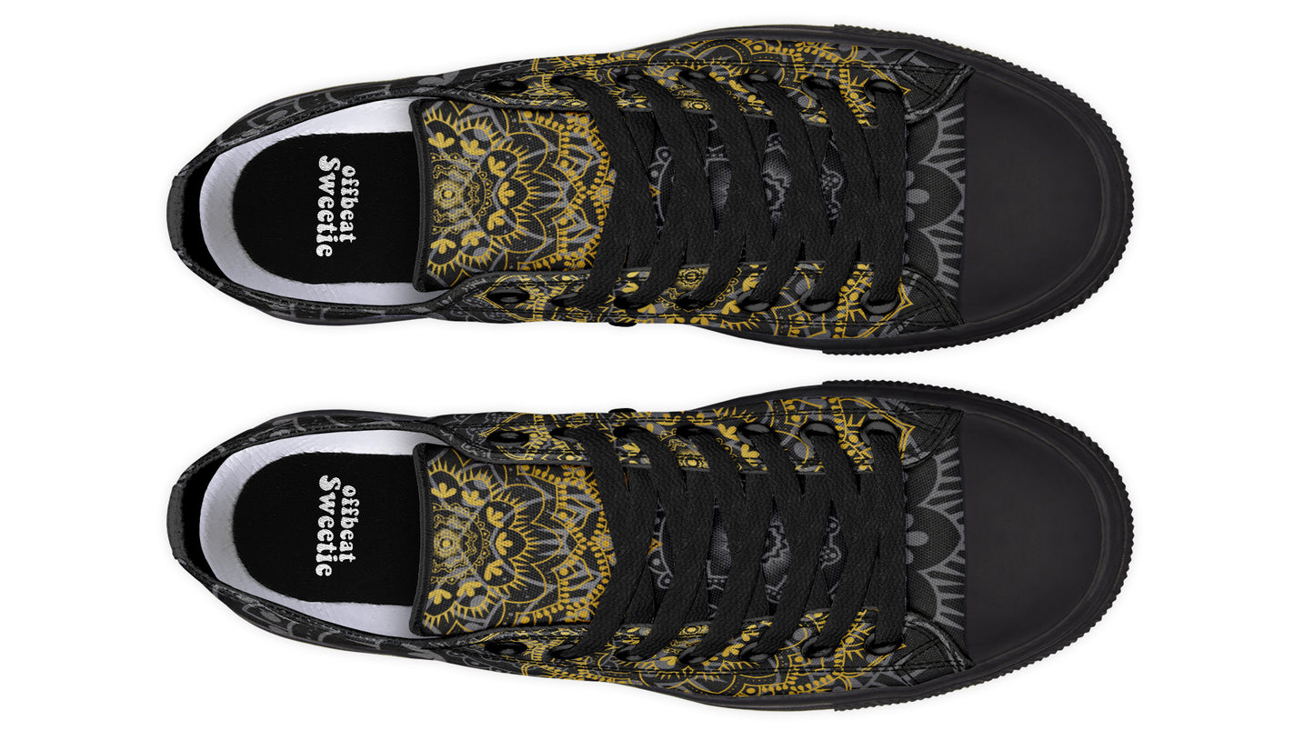 Golden Mandala Low Tops