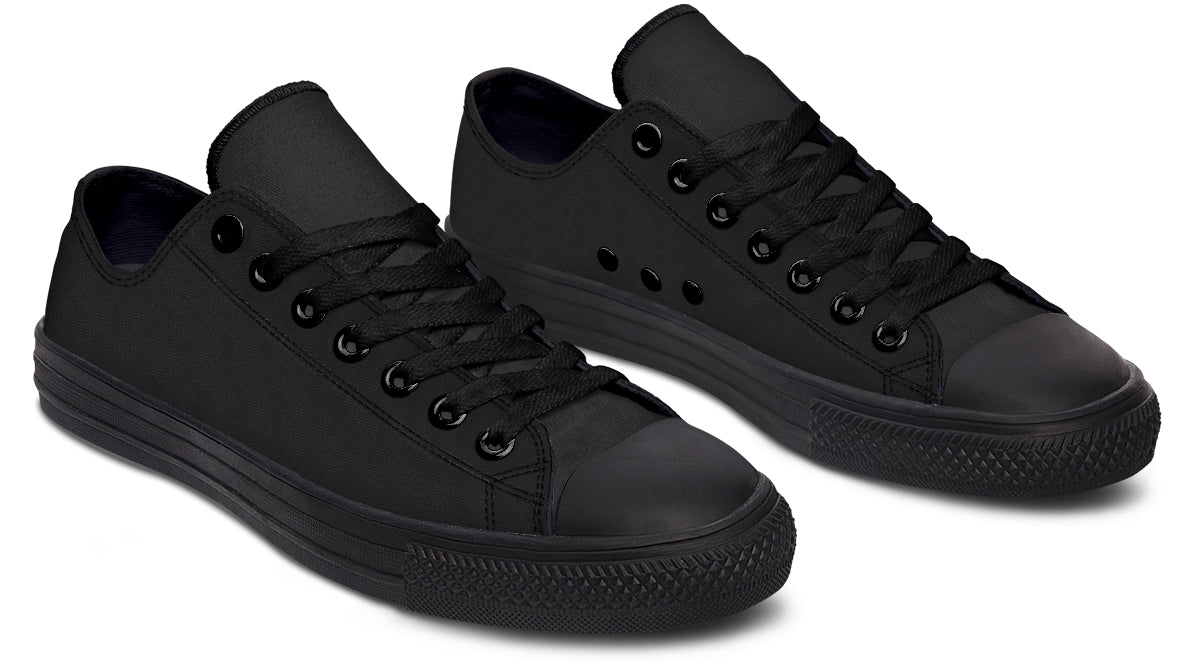 Paint It Black Low Tops