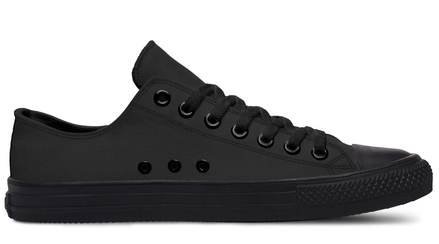 Paint It Black Low Tops