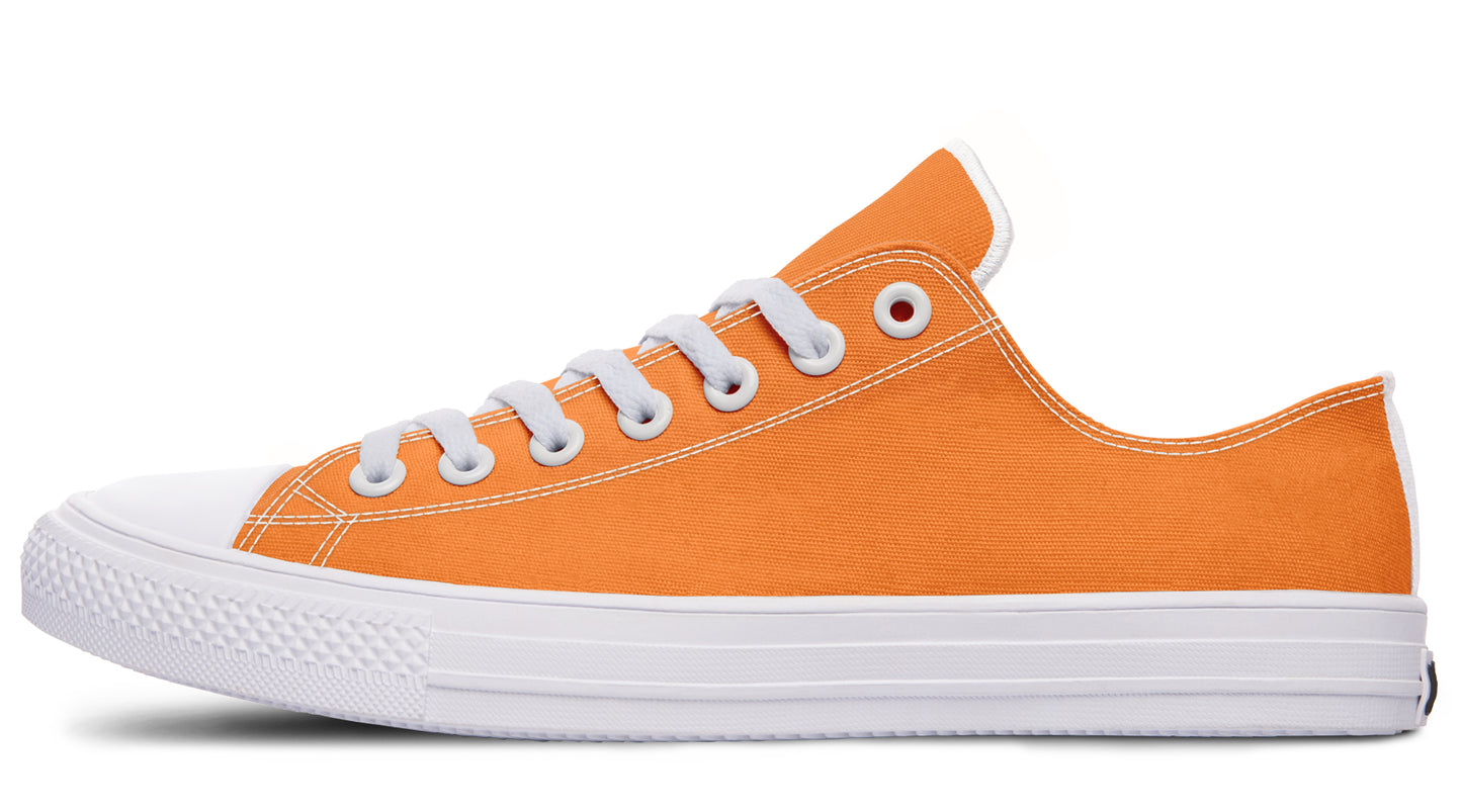 Pink And Orange Mismatched Low Tops