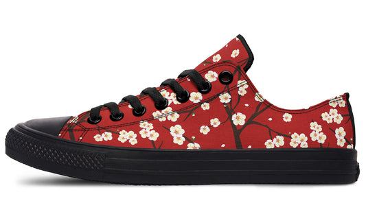 Plum Blossoms Low Tops