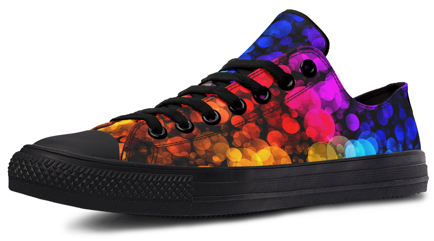 Rainbow Bubbles Low Tops