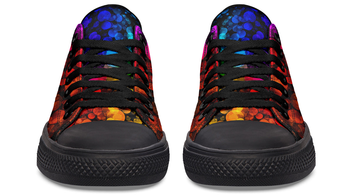 Rainbow Bubbles Low Tops