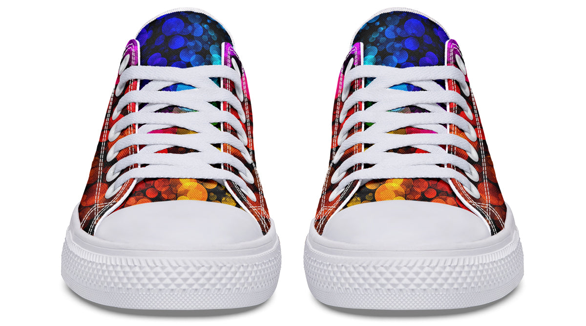 Rainbow Bubbles Low Tops