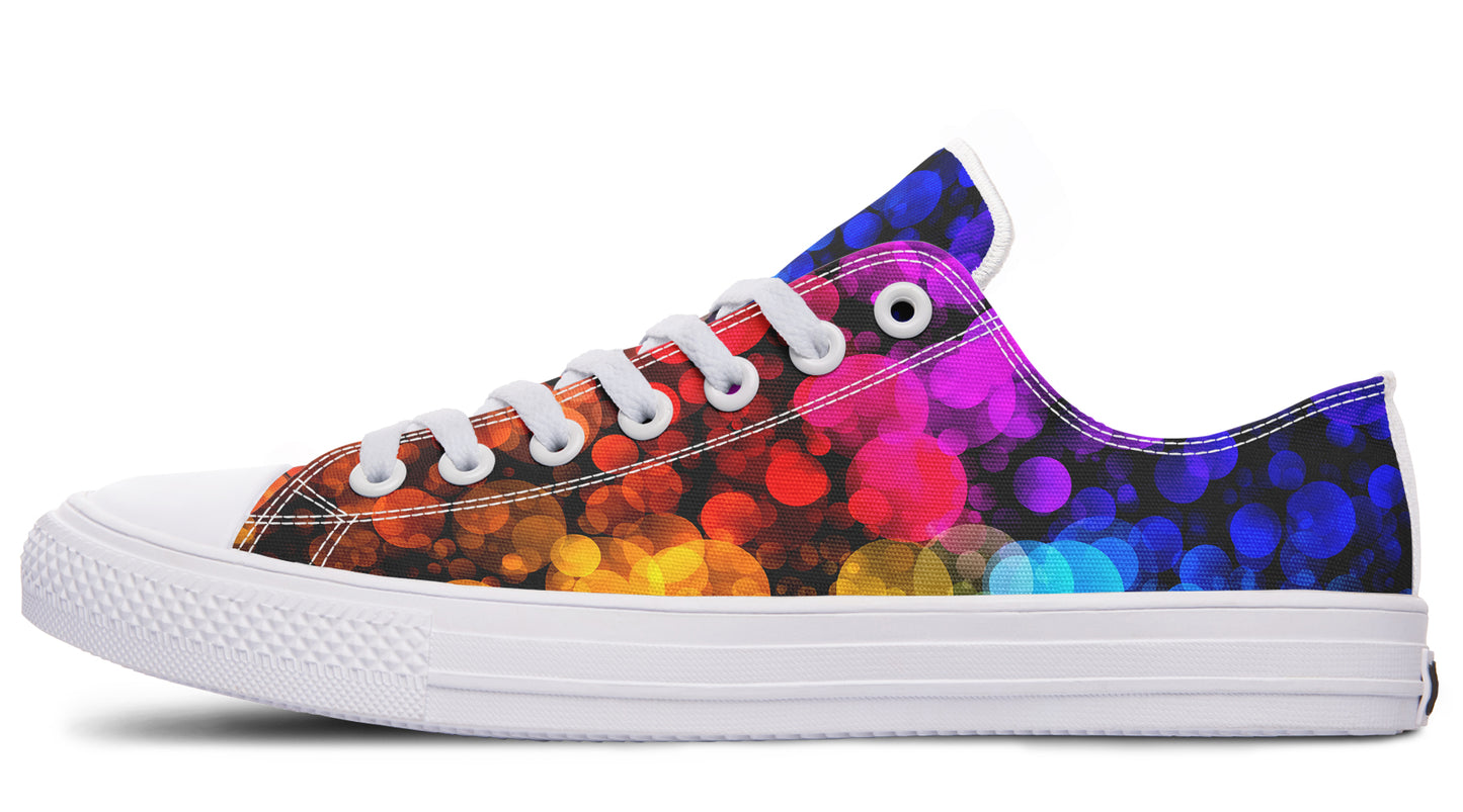 Rainbow Bubbles Low Tops