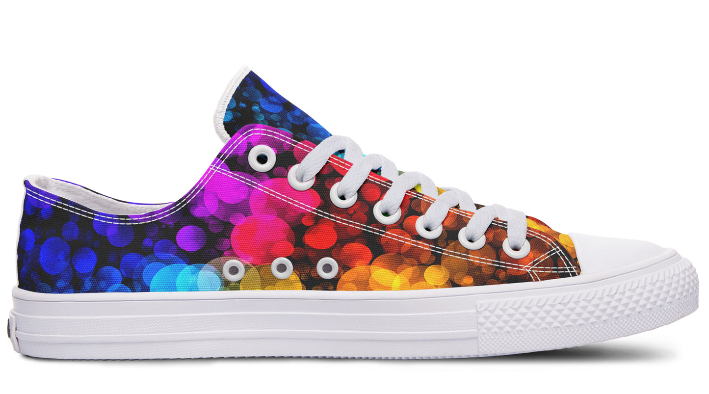 Rainbow Bubbles Low Tops