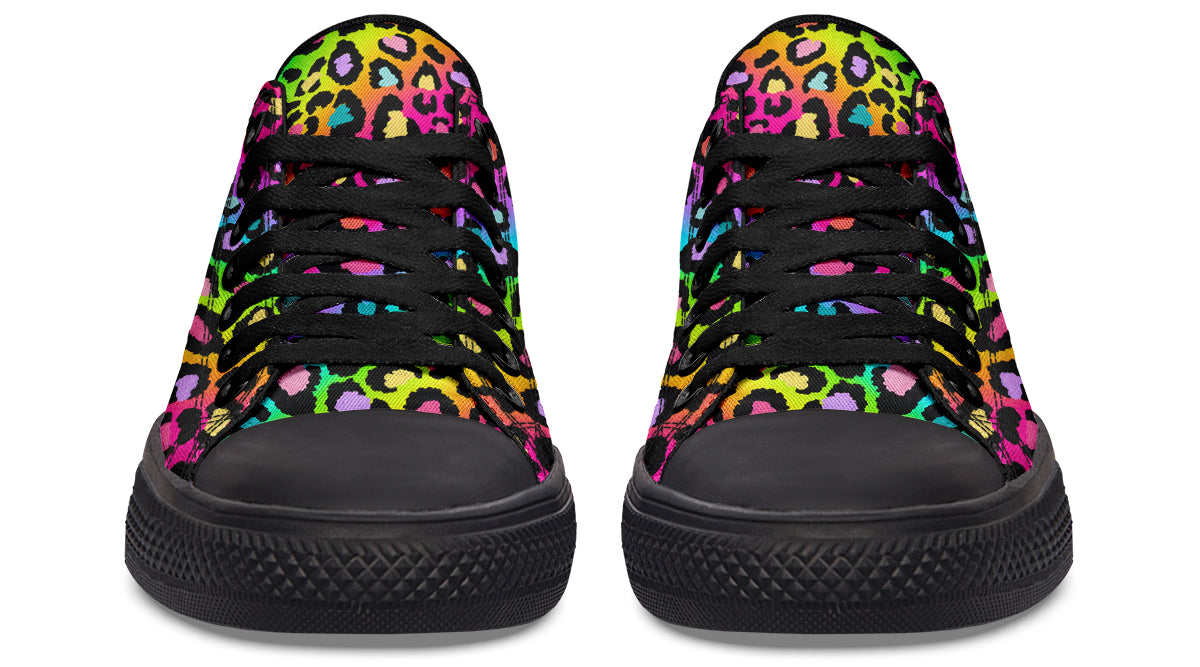 Rainbow Leopard Low Tops