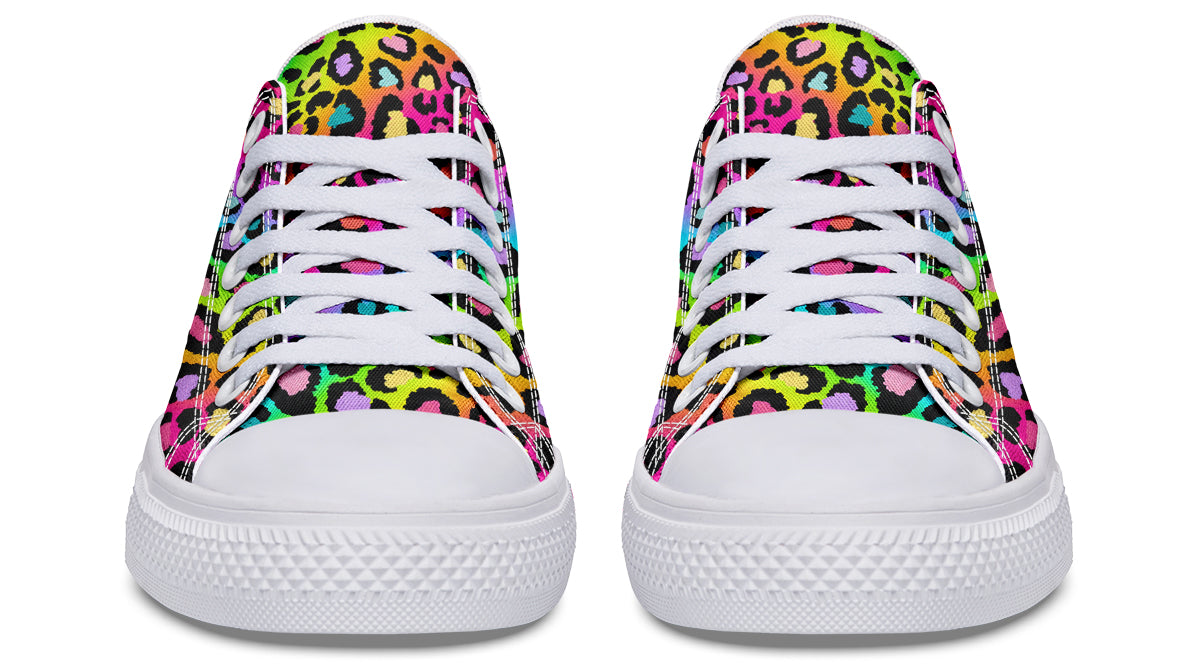 Rainbow Leopard Low Tops