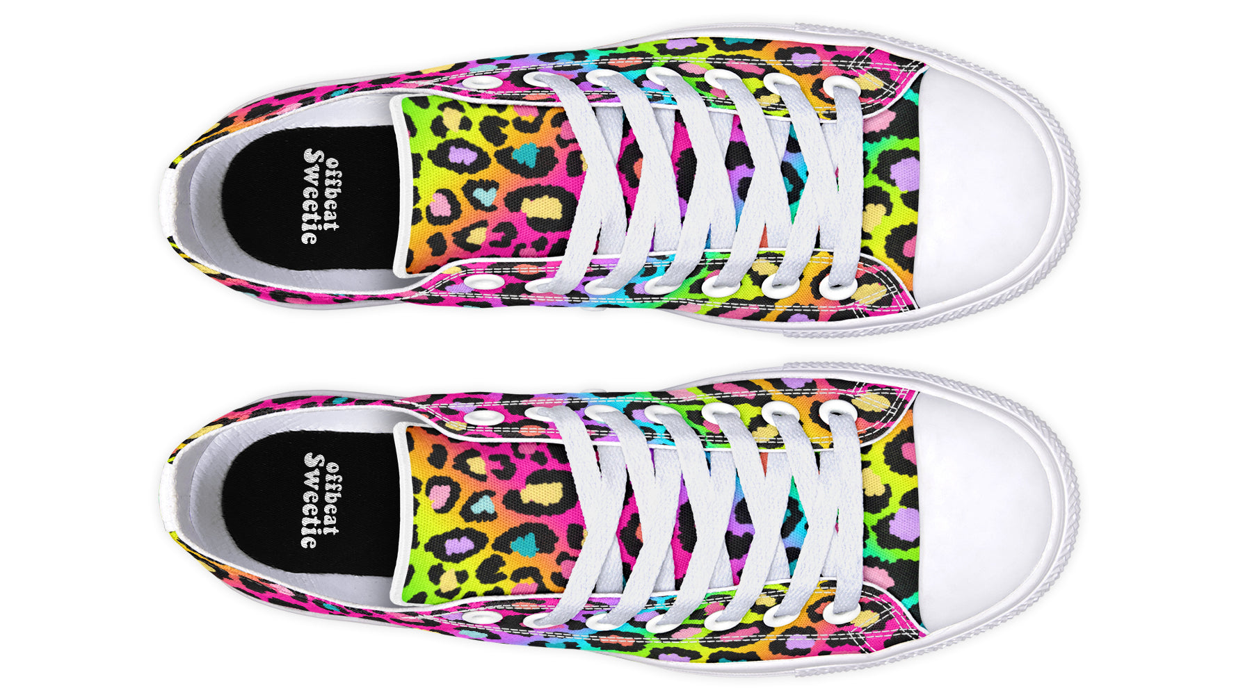 Rainbow Leopard Low Tops