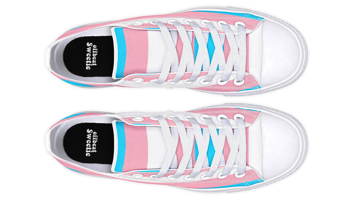 Trans Flag Low Tops