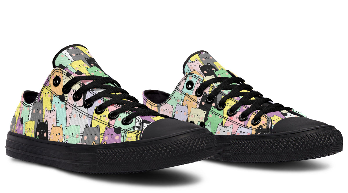 You've Got To Be Kitten Me Low Tops