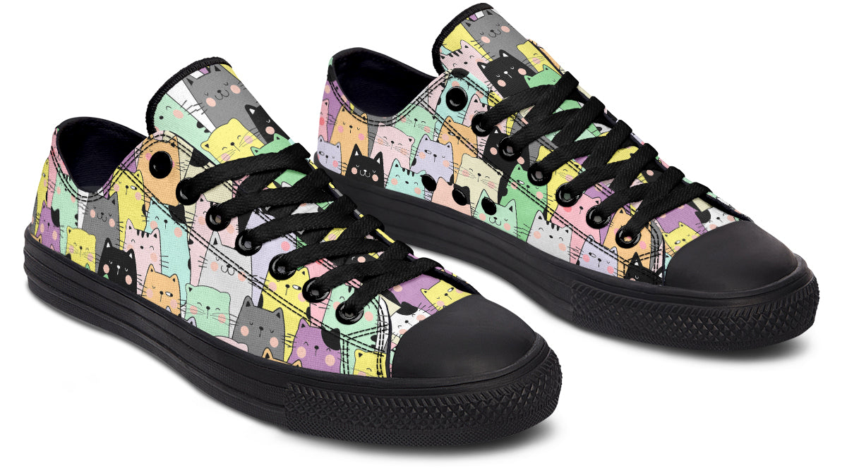 You've Got To Be Kitten Me Low Tops