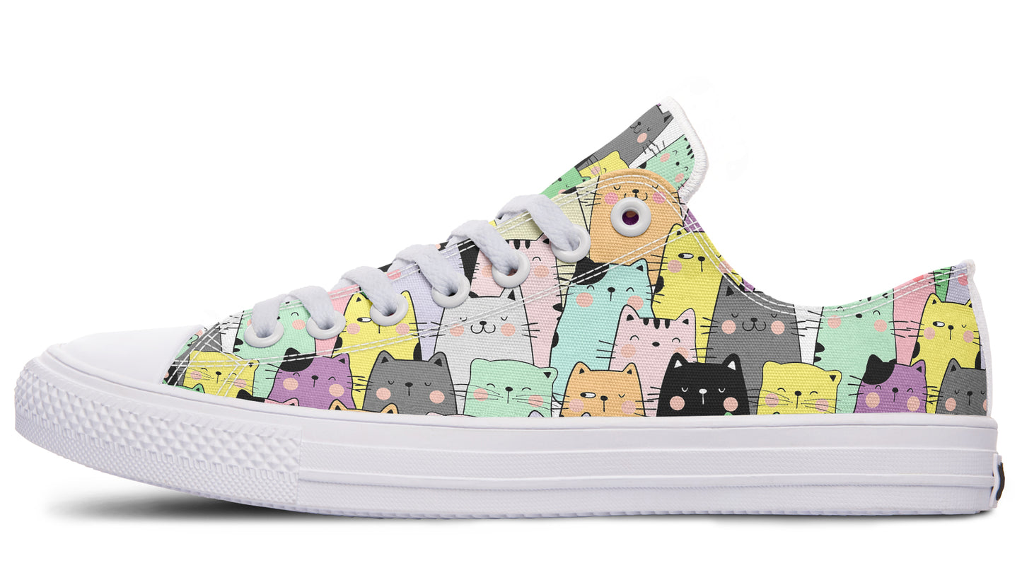 You've Got To Be Kitten Me Low Tops