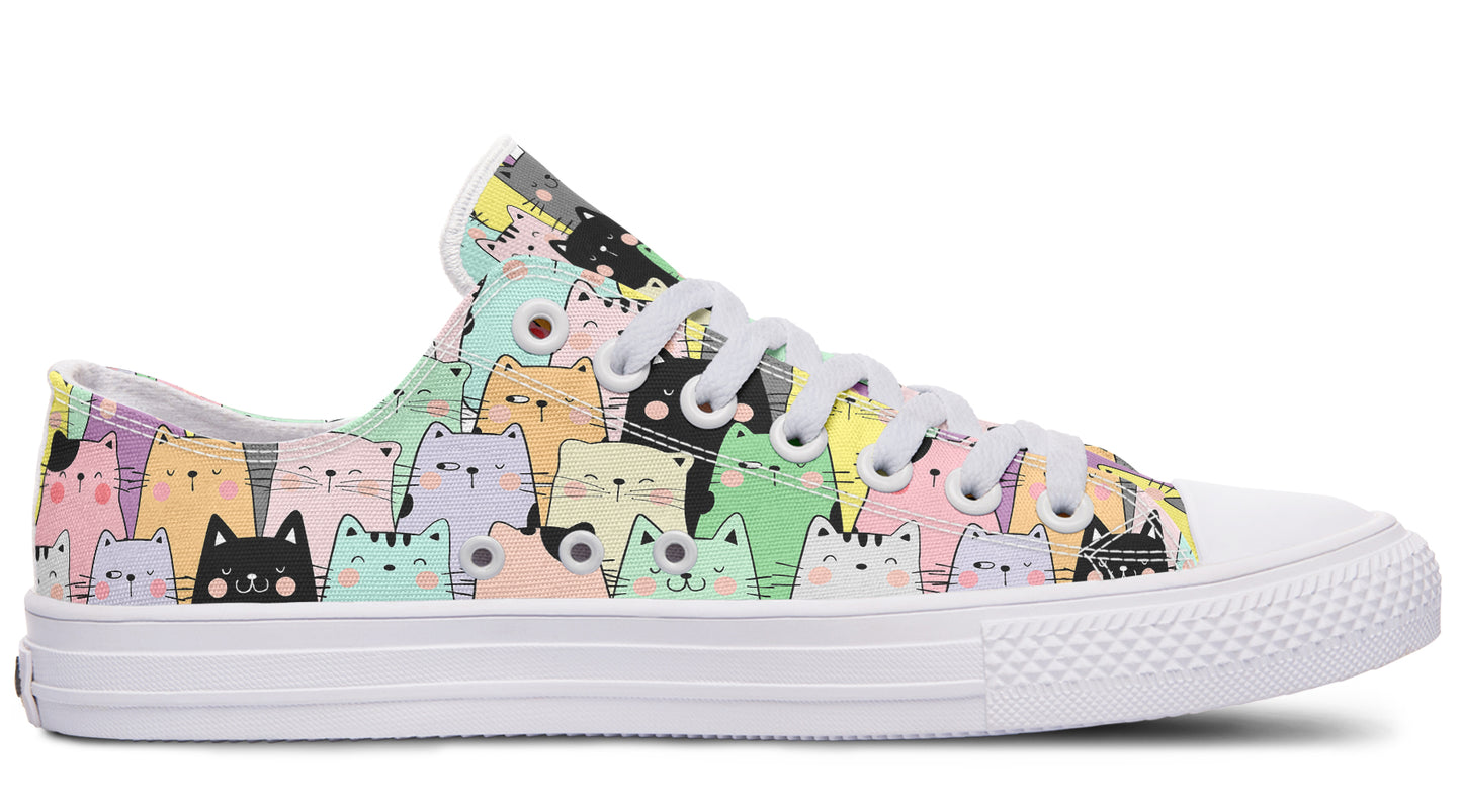 You've Got To Be Kitten Me Low Tops