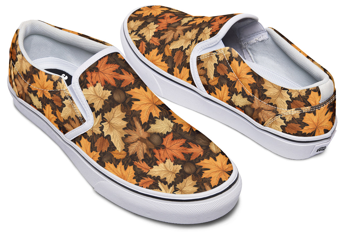 Autumn Leaves Slip Ons