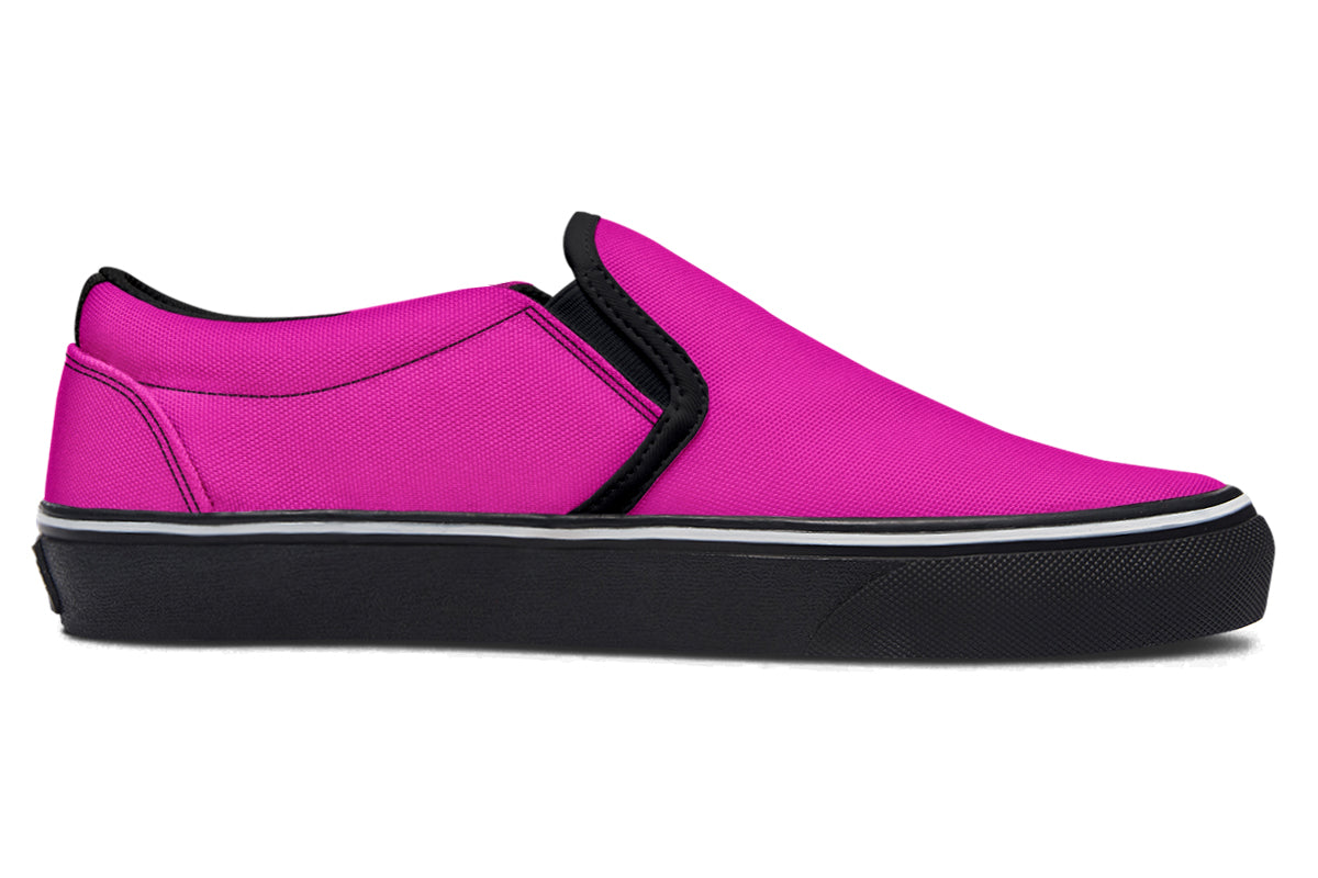 Blue And Pink Mismatch Slip Ons