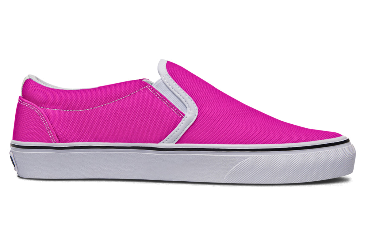 Blue And Pink Mismatch Slip Ons