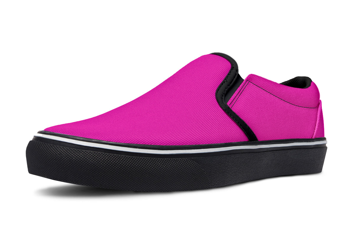 Blue And Pink Mismatch Slip Ons