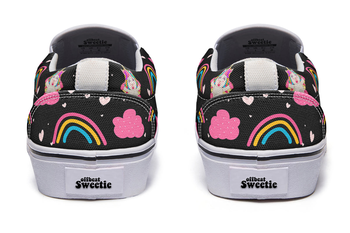 Cutesy Unicorns Slip Ons